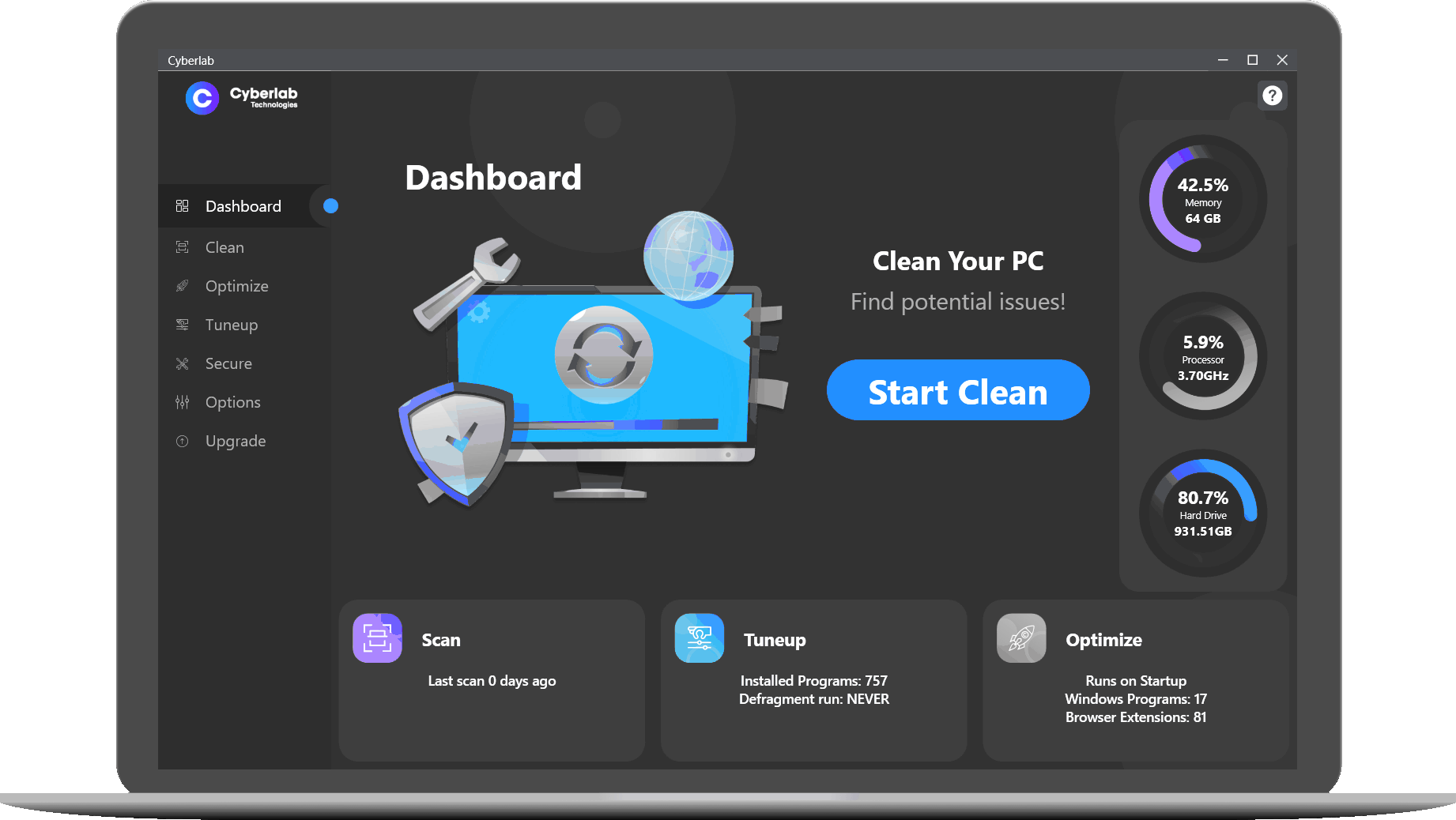 Cyberlab Technologies PC Cleaner - Love Your PC!
